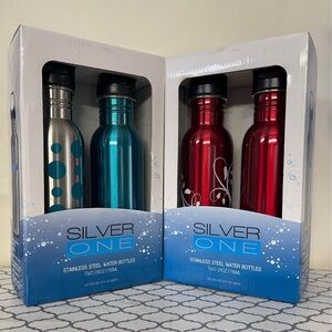 Silver One Stainless Steel Water Bottles